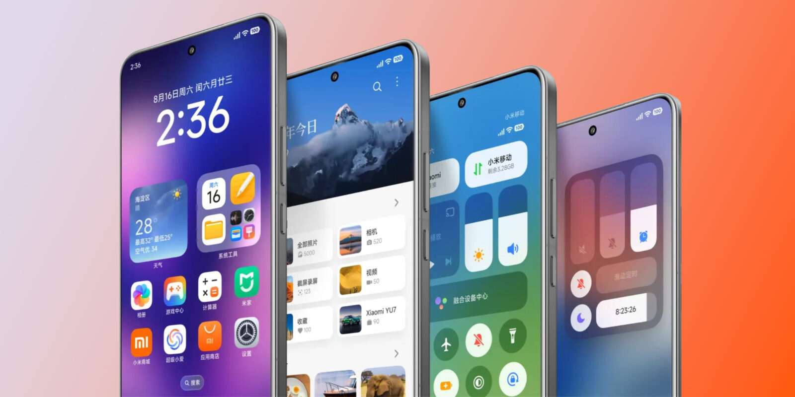 Xiaomi внедрит &laquo;стеклянный&raquo; интерфейс с&nbsp;ИИ в&nbsp;HyperOS 4